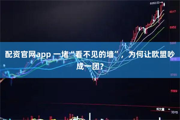 配资官网app 一堵“看不见的墙”，为何让欧盟吵成一团？